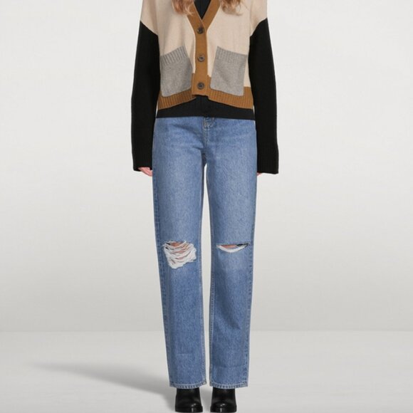 Josephine Skriver x Triarchy Relaxed-Fit Distressed Jeans - Picture 2 of 7